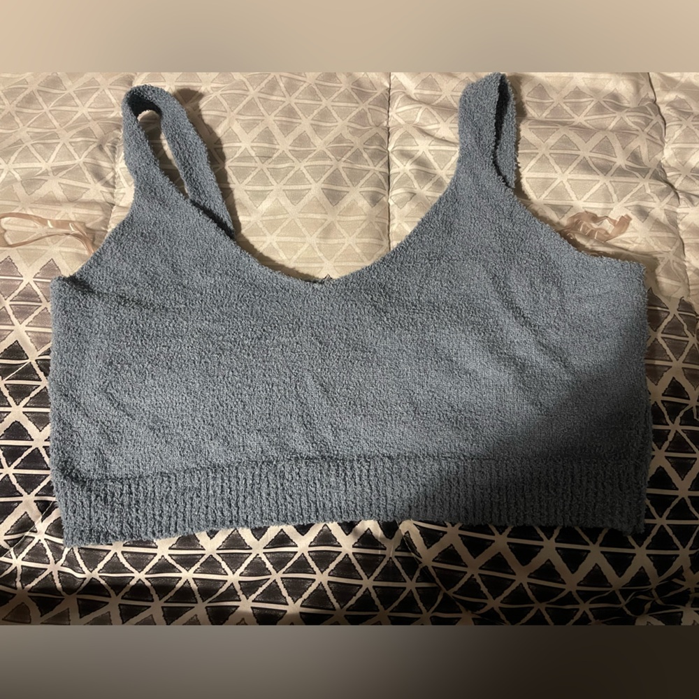 Gray Textured bra